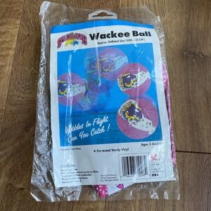 Vintage Splash‎ Club Wackee Beach Ball 14 in Killer whale NOS Kmart Vinyl